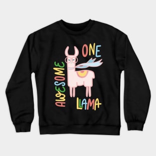 One Awesome Llama Crewneck Sweatshirt
